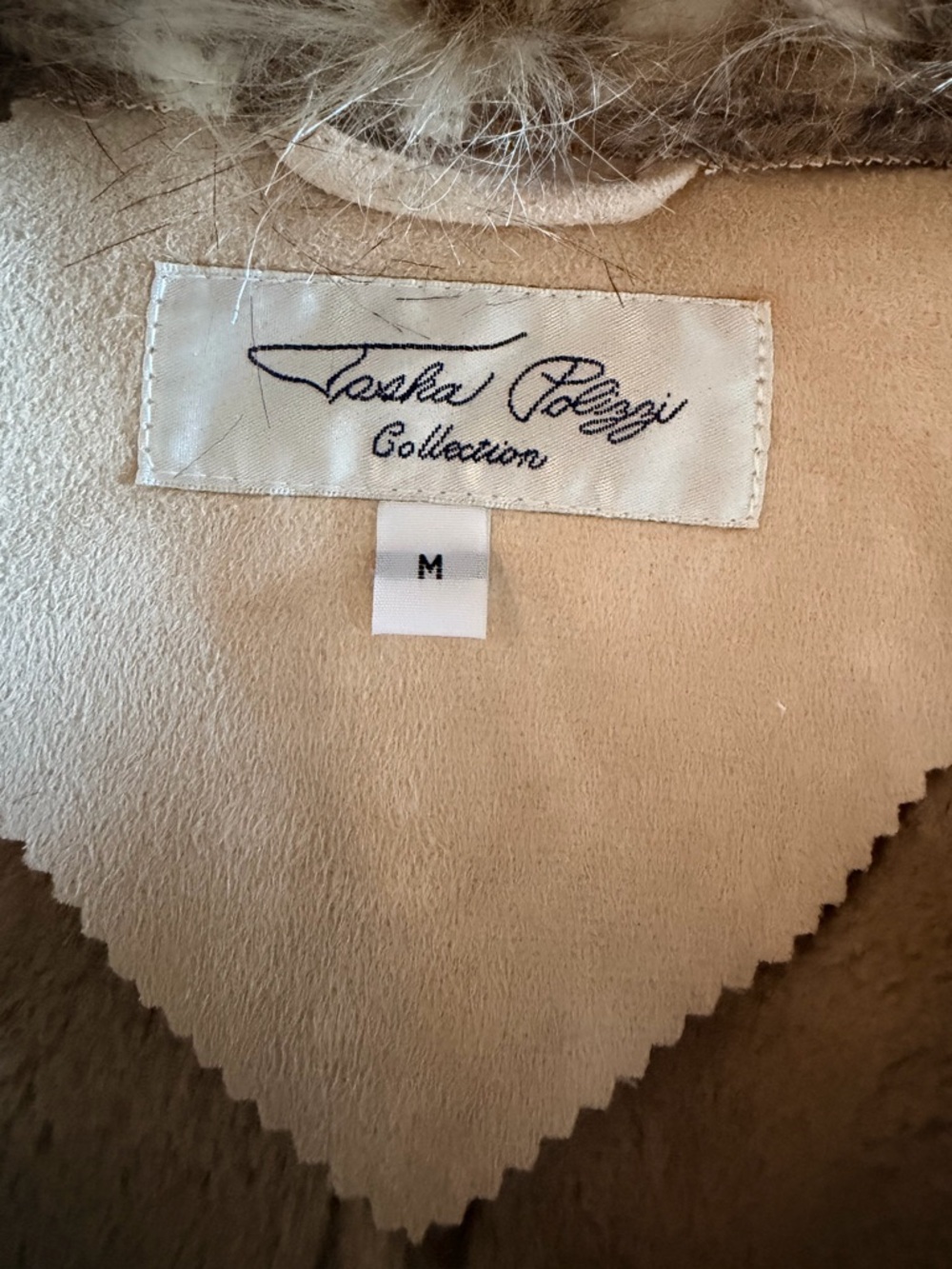 Tasha Polizzi Cream Coat with Faux Fur Trim - Picture 10 of 13